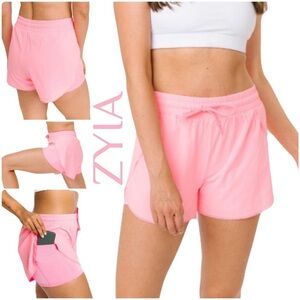 🌙 ZYIA flow shorts L Women's Bubblegum pink